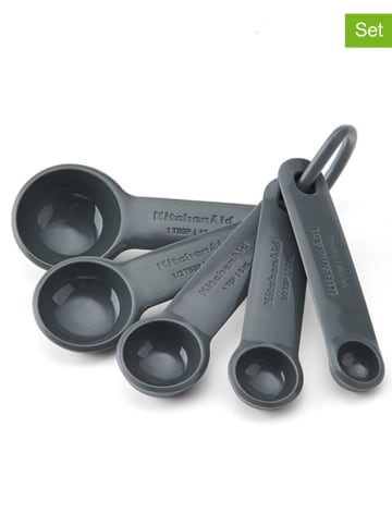 KitchenAid 5tlg. Set: Messlöffel in Grau - (L)13,8 cm