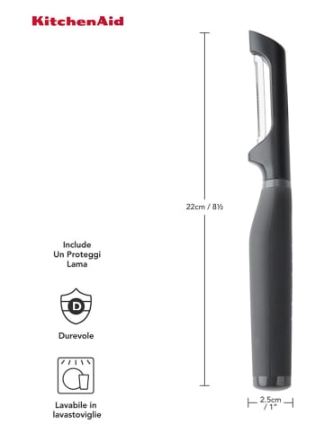 KitchenAid Schäler in Grau - (L)22 cm