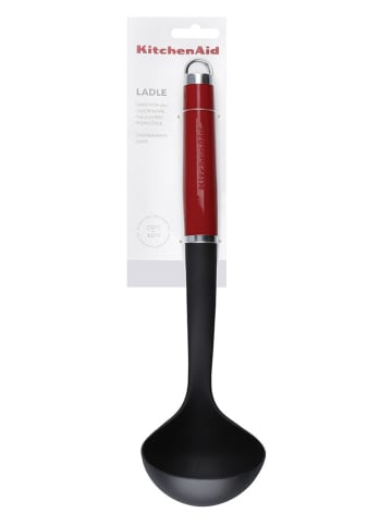 KitchenAid Schöpfkelle in Schwarz/ Rot - (L)31 cm
