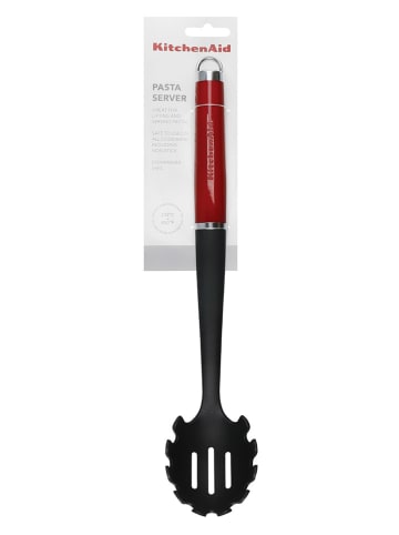 KitchenAid Spaghettilöffel in Schwarz/ Rot - (L)35 cm