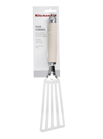 KitchenAid Pfannenwender in Silber/ Creme - (L)32,5 cm