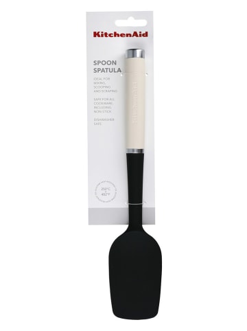 KitchenAid Löffel-Teigschaber in Schwarz/ Creme - (L)30 cm