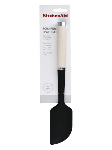 KitchenAid Teigschaber in Schwarz/ Creme - (L)30 cm