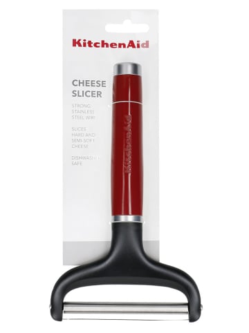 KitchenAid Käsehobel in Schwarz/ Rot - (L)20 cm