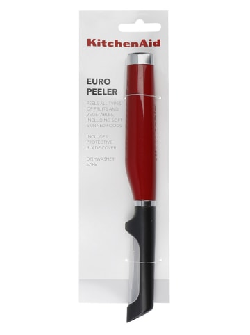KitchenAid Schäler in Schwarz/ Rot - (L)22 cm