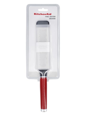 KitchenAid Küchenreibe in Silber/ Rot - (L)32 cm