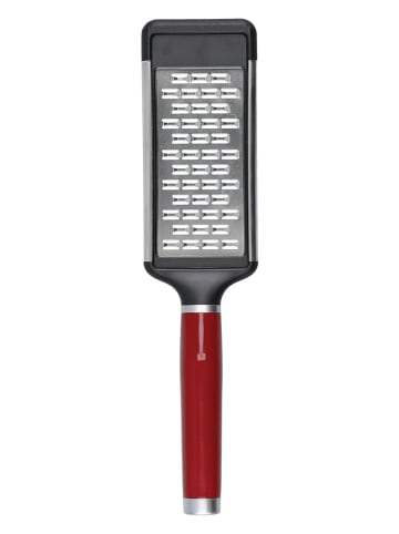 KitchenAid Käsereibe in Silber/ Rot - (L)29,5 cm