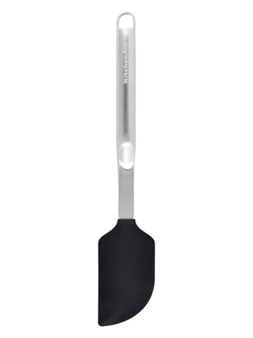 KitchenAid Teigschaber "Premium" in Silber/ Schwarz - (L)31,4 cm