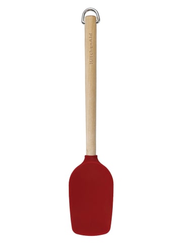KitchenAid Löffel-Teigschaber in Hellgrau/ Rot - (L)31,6 cm