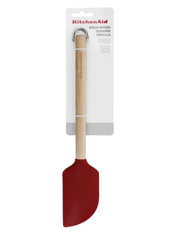 KitchenAid Teigschaber in Hellbraun/ Rot - (L)30 cm