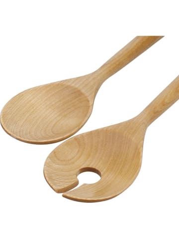 KitchenAid 2tlg. Salatbesteck-Set in Natur - (L)33 cm