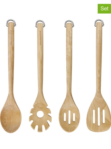 KitchenAid 4tlg. Kochbesteck-Set in Natur - (L)32 cm