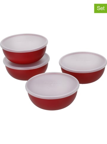 KitchenAid 4er-Set: Frischhaltedosen in Rot - 230 ml