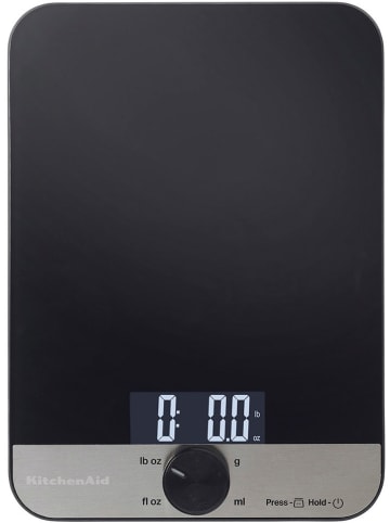 KitchenAid Küchenwaage in Schwarz - (B)16,5 x (H)21,5 cm
