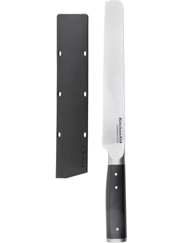 KitchenAid Brotmesser in Schwarz - (L)20 cm
