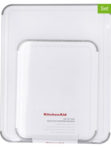 KitchenAid 2er-Set: Schneidebretter in Weiß