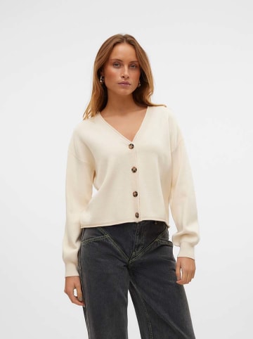 Vero Moda Kardigan w kolorze kremowym