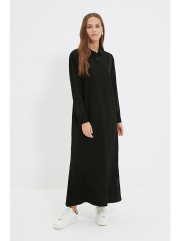 trendyol Sukienka dzianinowa w kolorze czarnym