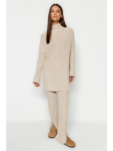 trendyol 2-delige outfit zandkleurig
