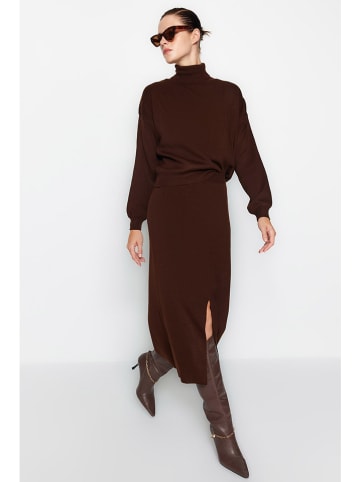 trendyol 2-delige outfit donkerbruin