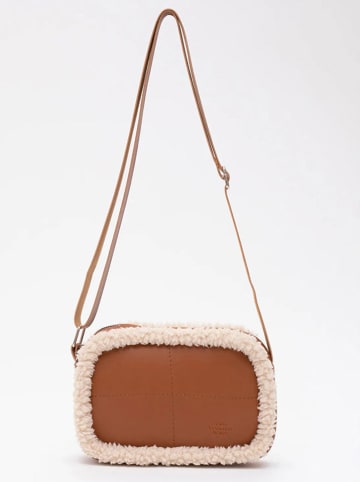 Shaka Umhängetasche in Cognac/ Creme - (B)21 x (H)15 x (T)7 cm