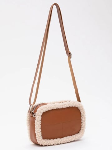 Shaka Umhängetasche in Cognac/ Creme - (B)21 x (H)15 x (T)7 cm