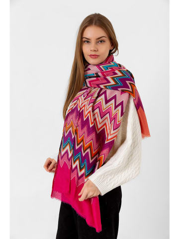 Shaka Schal in Pink/ Lila - (L)180 x (B)85 cm