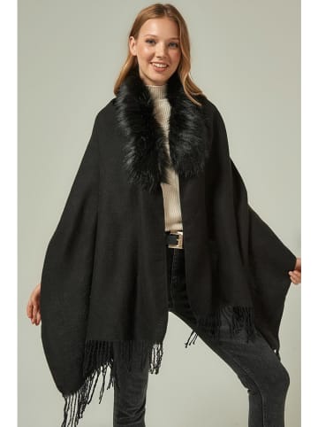 Shaka Poncho in Schwarz