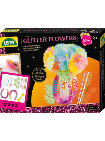 LENA Kreativset "Glitter Flowers" in Bunt - ab 8 Jahren