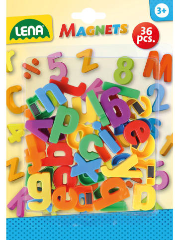 LENA 36-delige set: magnetische letters meerkleurig - vanaf 3 jaar