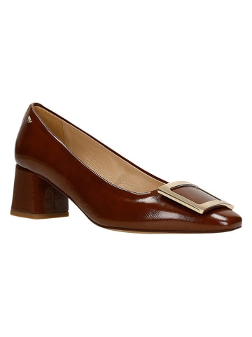 Wojas Leder-Pumps in Braun