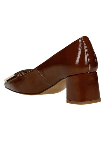Wojas Leder-Pumps in Braun