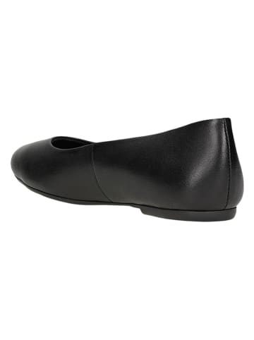 Wojas Leder-Ballerinas in Schwarz