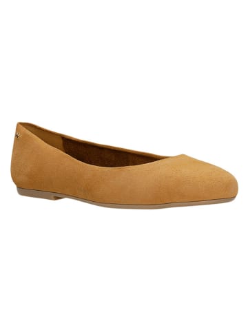 Wojas Leder-Ballerinas in Hellbraun