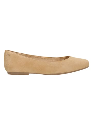 Wojas Leder-Ballerinas in Beige