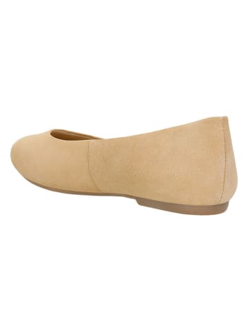 Wojas Leder-Ballerinas in Beige