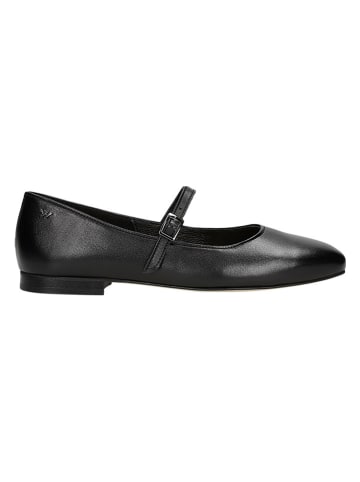 Wojas Leder-Ballerinas in Schwarz