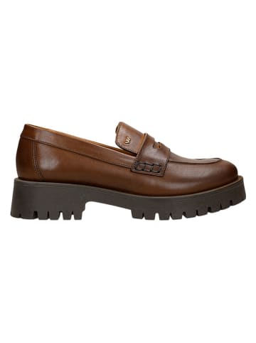 Wojas Leren mocassins lichtbruin