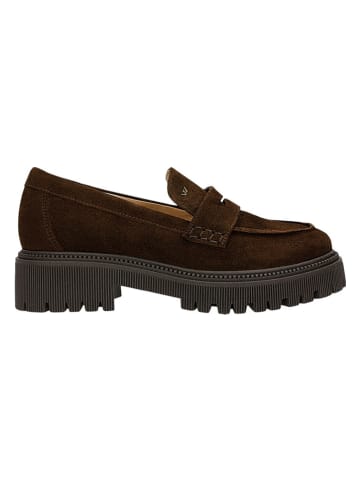 Wojas Leren mocassins bruin