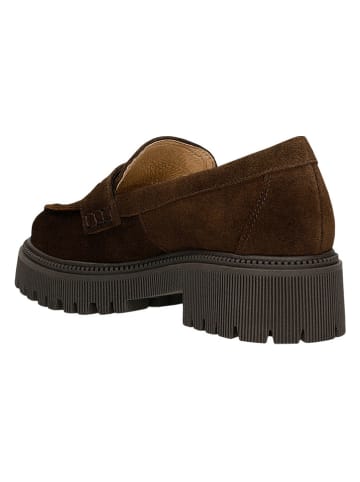 Wojas Leren mocassins bruin