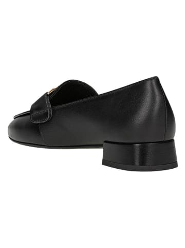 Wojas Leder-Mokassins in Schwarz