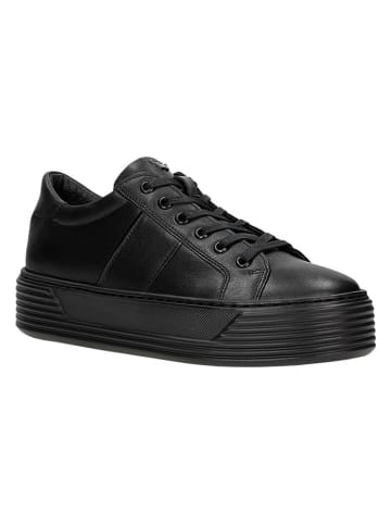 Wojas Leren sneakers zwart