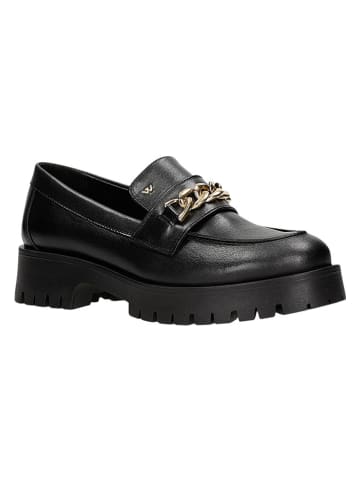 Wojas Leren mocassins zwart