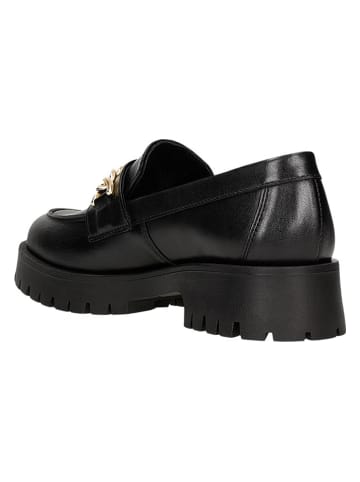 Wojas Leren mocassins zwart