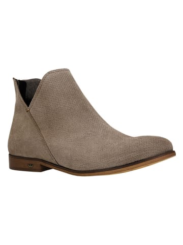 Wojas Leren enkelboots beige