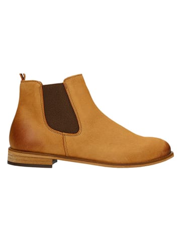 Wojas Leder-Chelsea-Boots in Hellbraun