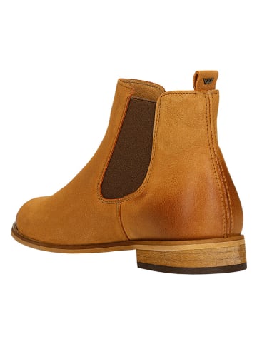 Wojas Leder-Chelsea-Boots in Hellbraun