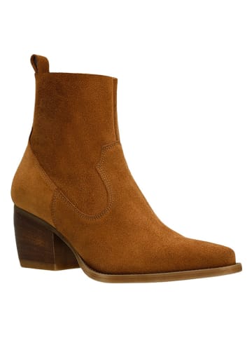 Wojas Leder-Stiefeletten in Hellbraun