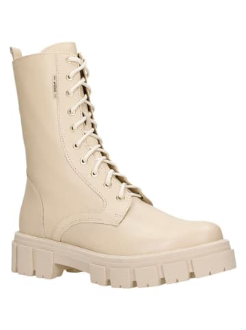 Wojas Leder-Stiefel in Beige