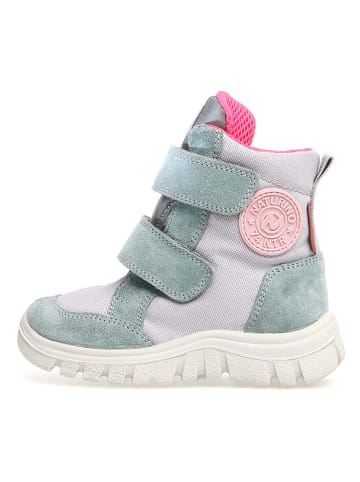 Naturino Winterboots "Geminae" in Mint/ Grau/ Pink